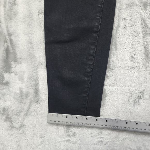 Maurices Jeans Womens M Black High Rise 3-Button Skinny Ankle Jegging Stretch - Picture 11 of 12